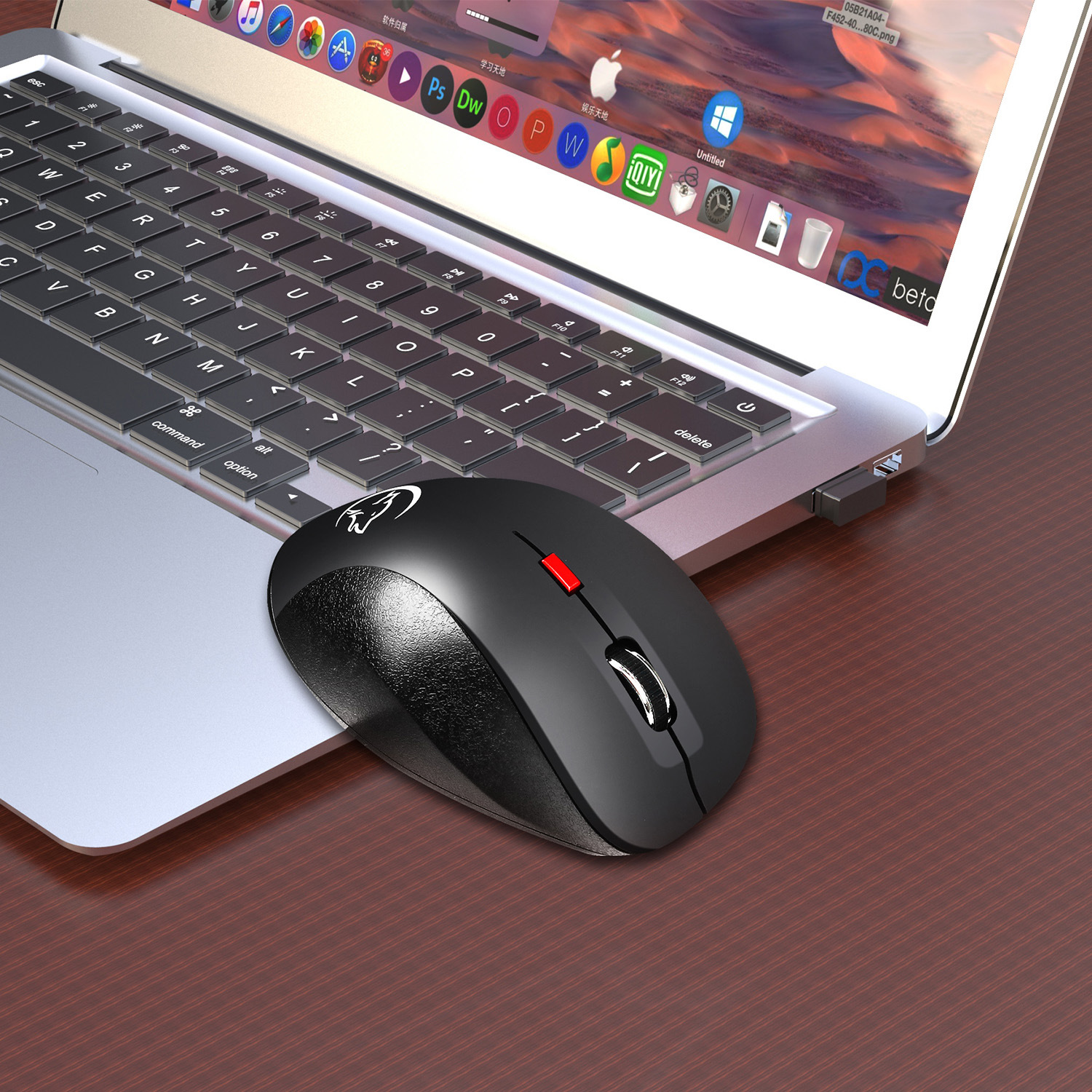 YWYT G835 Ny trådløs 2,4 GHz spilmus USB-grænseflade 2400DPI_voghion.com