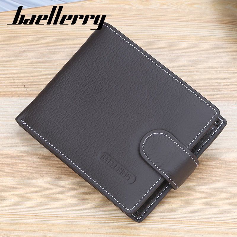 baellerry men's wallet leather short ret...