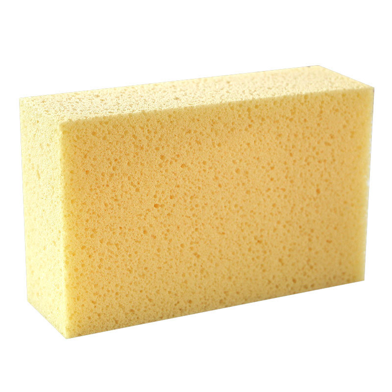 海绵厂家批发长方形黄色洗车海绵擦 耐用洗车海绵块