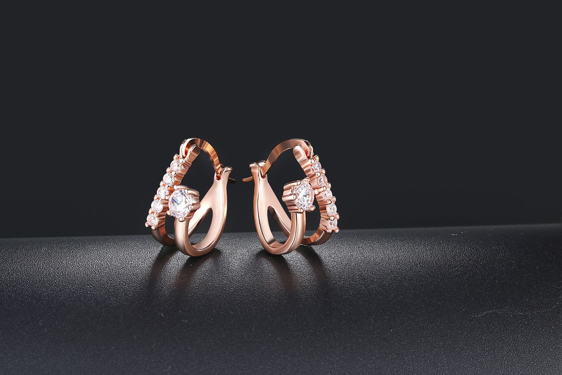Korean Fashion Earrings in Platinum