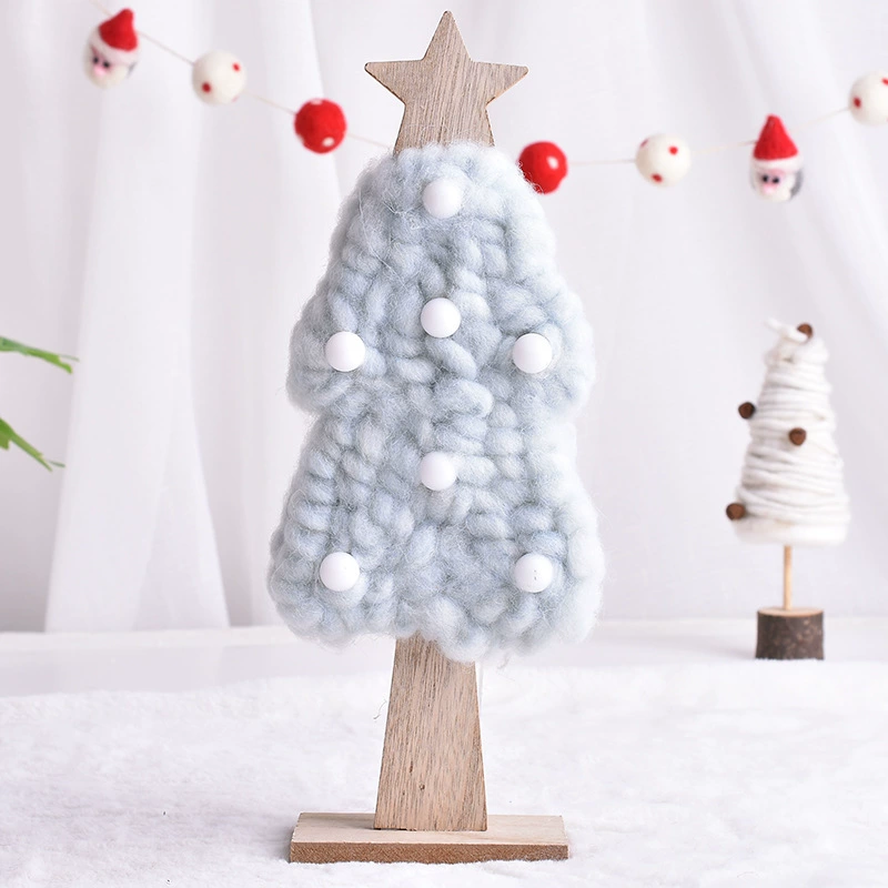 Creative Christmas decorations, wooden wool felt, Birthday gift