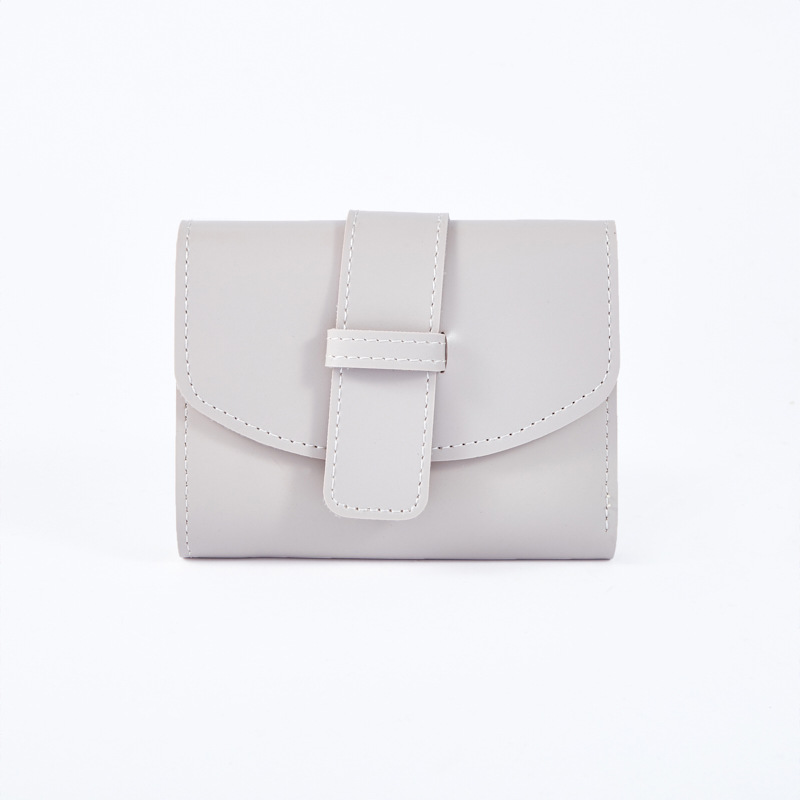 Cartera corta pequeña de tres pliegues para damas OEM/ODM procesamiento personalizado