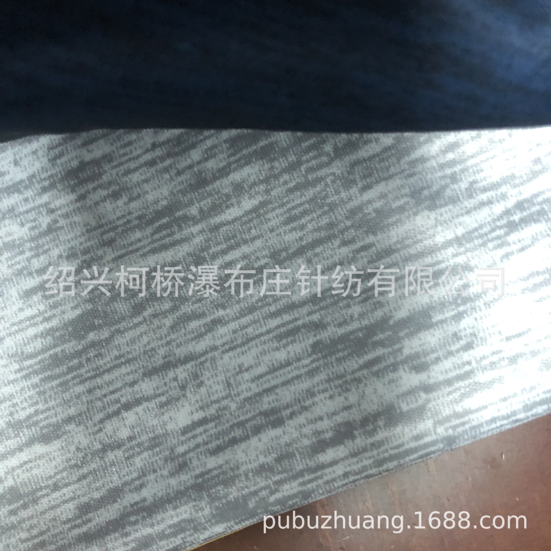 厂家直销针织全涤双面布仿阳离子转移印花 高档麻灰数码印花