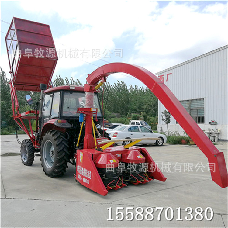 江门青储收割回收机 玉米秸秆青储收割机视频 自动卸料性能稳定