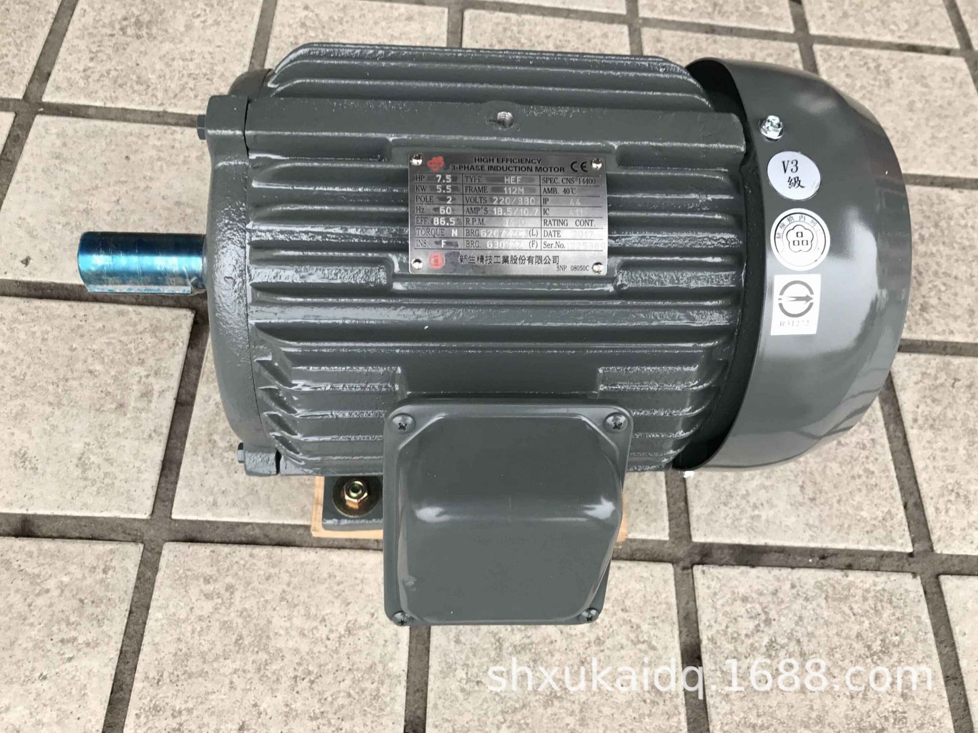 新生精技工业股份有限公司 电机  SPAR-V 110/220V 1/6HP 4P 马达
