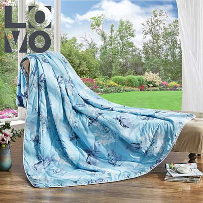 lovo家纺罗莱生活出品蚕丝空调被夏季活动礼品夏凉被双人清凉代发|ru