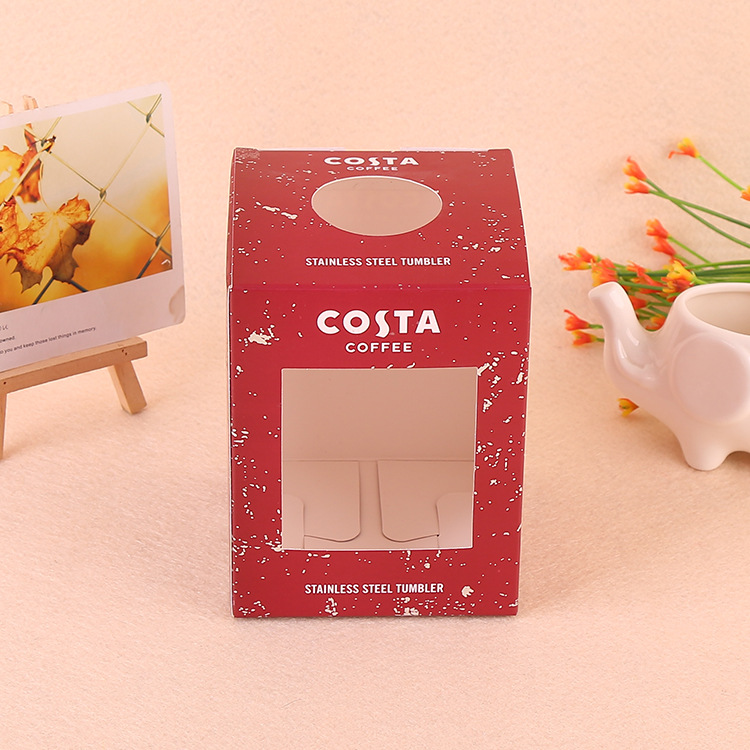 透明开窗折叠纸盒定制白卡方形盒创意礼物彩盒广告通用翻盖包装盒