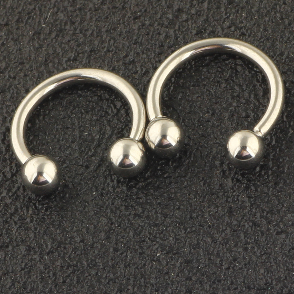 12-Piece Body Piercing Jewelry Set – Stainless Steel Nose Rings, Eyebrow Rings, Lip Rings, Earrings – Geometric Style detail image 14