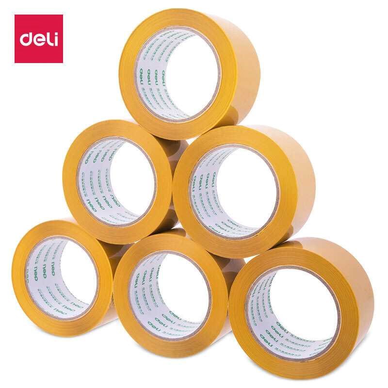 得力deli 30359米黄封箱胶带60mm*100y*50um米黄色