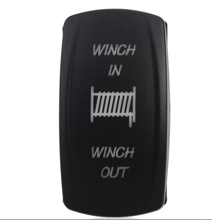 汽车改装船形开关绞盘三档控制开关 工业做业车改装LED开关cc