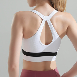 Vest zipper sports yoga  underwear women shockproof bra large running fitness yoga bra