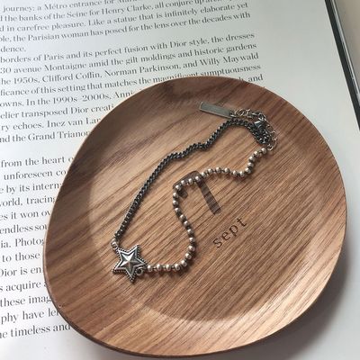 韓國韓版簡約百搭925純銀夏日複古星星腳鏈銀飾品網紅同款小衆INS