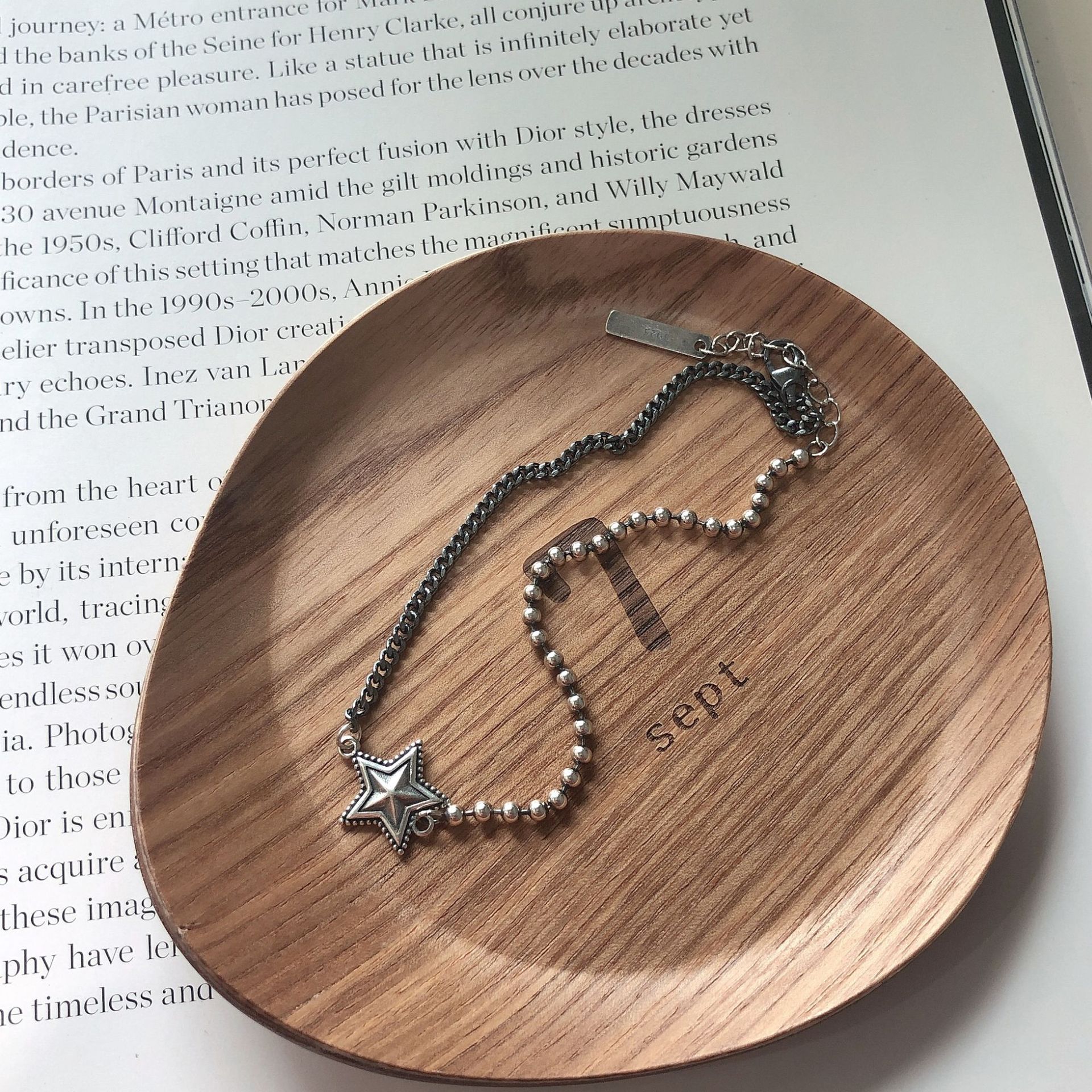 韓國韓版簡約百搭925純銀夏日複古星星腳鏈銀飾品網紅同款小衆INS