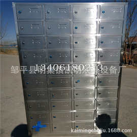 生产不锈钢40门厨房碗柜 员工食堂多格碗柜 多个碗柜图片