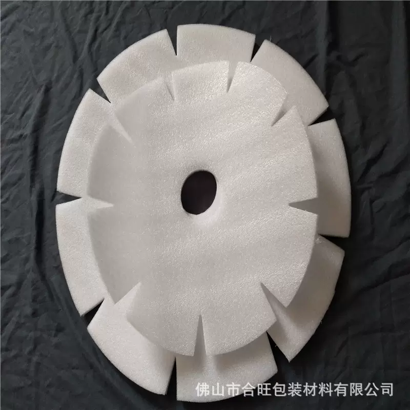 珍珠棉复合气泡膜圆形太阳盖片材 物流包装EPE珍珠棉垫片可定制
