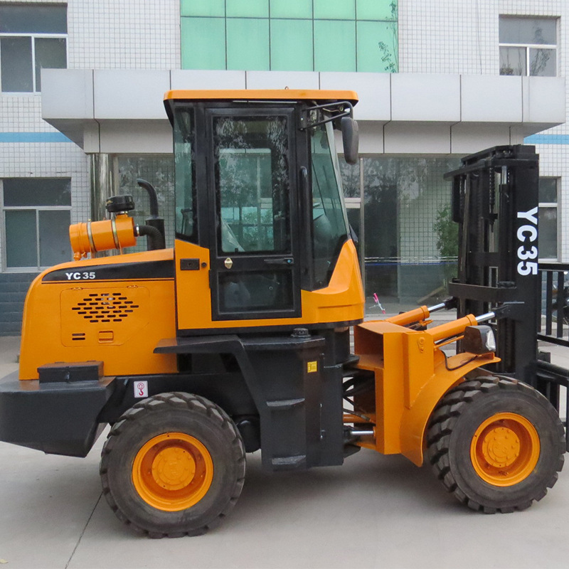 批发四驱叉车 山区工地用车6吨越野叉车 厂家批发全地形叉装车