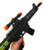 Music electric submachine gun, plastic toy gun with laser, wholesale