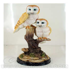 树脂猫头鹰动物摆件家居桌面客厅隔断酒柜办公室房间摆设品定做
