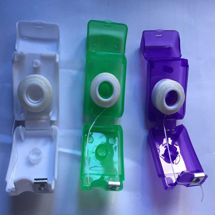 Preferential wholesale promotion 10 m mini square box nylon dental floss bulk wax mint cheap dental floss