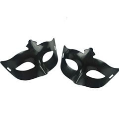 Wholesale white pointed hat masks for Halloween, pointed red base masks, transparent color, black eye masks