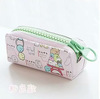 Stationery for ice cream, polyurethane pencil case with zipper for elementary school students, Japanese and Korean