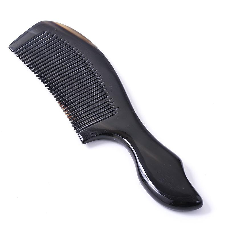 Black horn comb Pure natural quality goods thickening Boutique Large high-grade Gifts box-packed birthday gift