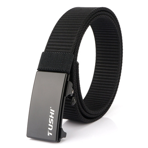 2019 New Belt Men's Automatic Buckle Business Casual Belt Men's Belt Nylon Belt Manufacturer Wholesale
