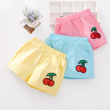 女童短裤夏季新款韩版中大童糖果色短裤中腰沙滩裤子童装一件代发
