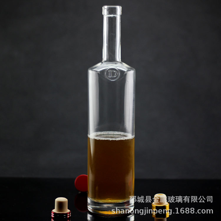 玻璃瓶厂家批发定制白酒瓶定制750ml圆柱酒瓶