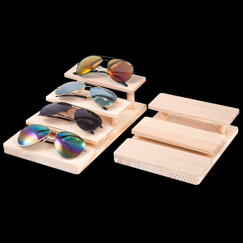 안경 랙 디스플레이 랙 나무 바닥 고급 크리에이티브 선글라스 디스플레이 랙 카운터 장식품 보관
