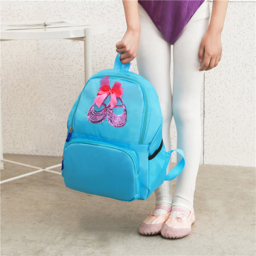 Dance Bag Children's Shoulder Dance Storage Backpack Latin Ballet School Bag Girls Princess Dance Bag Printed LOGO