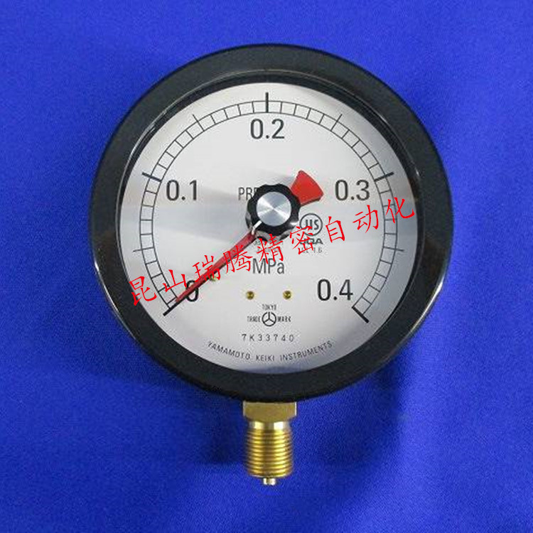 AT-G3/8-100X0.4MPa外调设置针付YAMAMOTO KEIKI山本计器压力表
