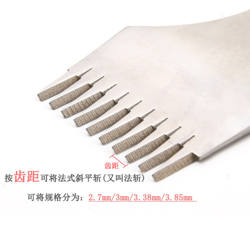 DIY Leather Tools French Chop Slanted Flat Chop European Chop French Slanted Slash 2.7/3.0/3.38/ 3.85mm