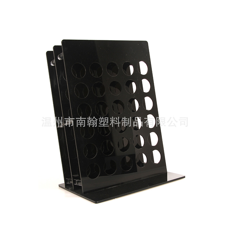 厂家定制亚克力眉笔架彩妆展示架亚克力口唇架有机玻璃化妆架