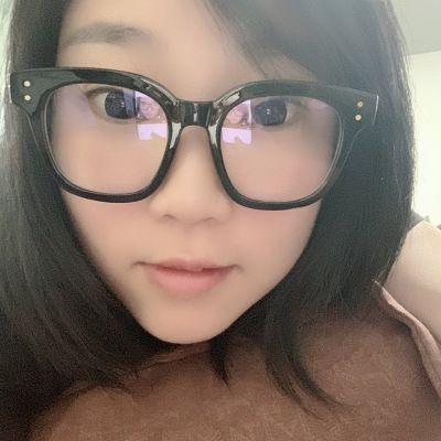 小红书网红平光镜米钉防蓝光眼镜框雪梨同款眼镜黑6810