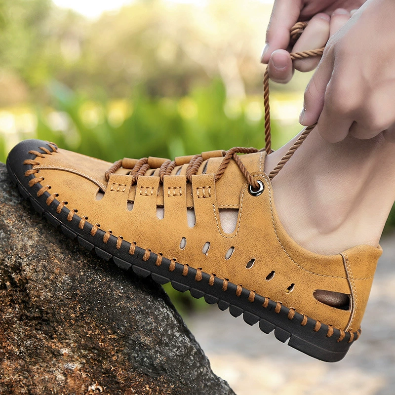 Летние мужские сандалии очень большой размер 47 баотоу наружные водяные туфли