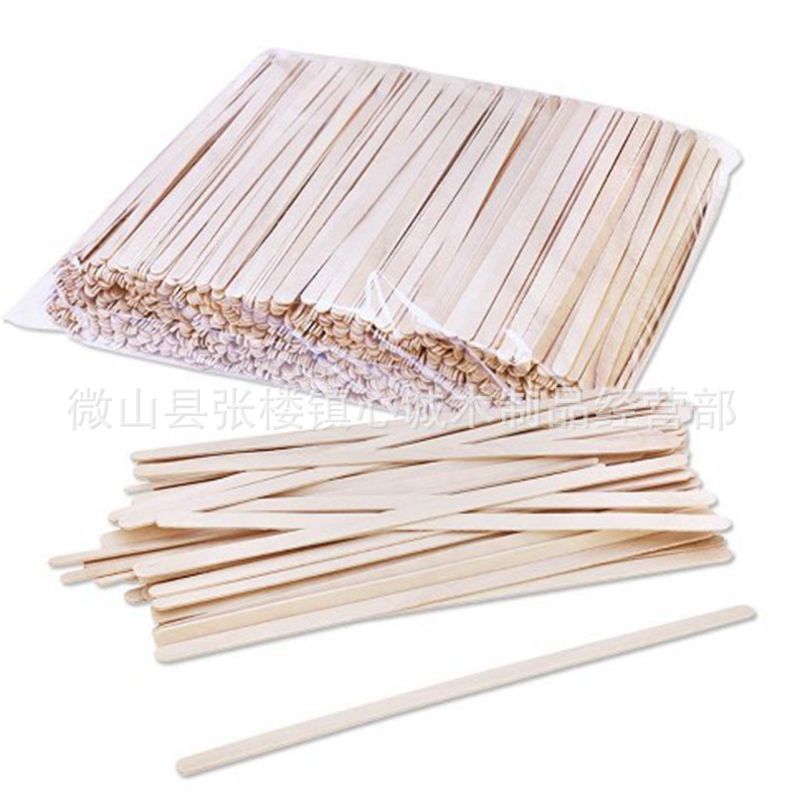 Wooden coffee stick stir stick disposable primary color wood stick bulk birch stick factory direct multi-specification can be customized