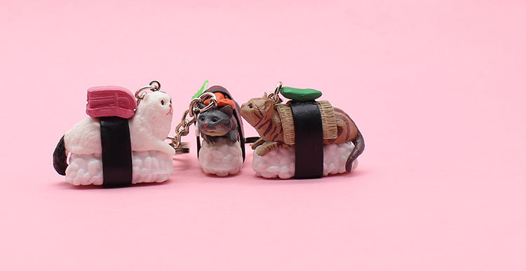 Cartoon Wind Kat PVC Unisex Tas Hanger SLEUTELSPEELGOED display picture 5