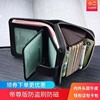 Anti-magnetic leather card holder for driver's license, men's case, short wallet, anti-theft, cowhide, genuine leather