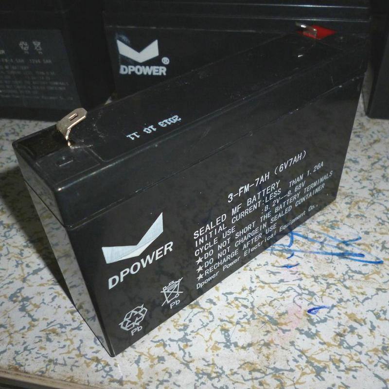 6V7AH童车蓄电池童车电瓶3-FM-7A6V7.5AH 蓄电池厂家供应
