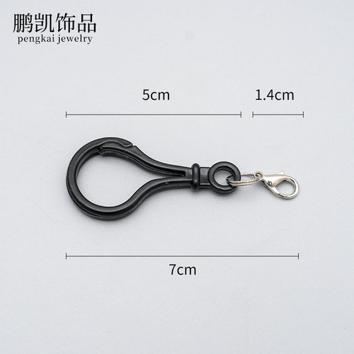 diy jewelry accessories handmade materials hanging acrylic plastic lobster clasp hanging double circle lobster hook manufacturer wholesale