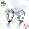 Genuine earrings, platinum zirconium, silver 925 sample, simple and elegant design, European style