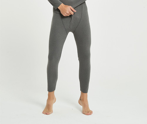 Men's German velvet autumn trousers men's single-piece seamless thermal trousers tight cotton wool underpants autumn and winter leggings plus thin