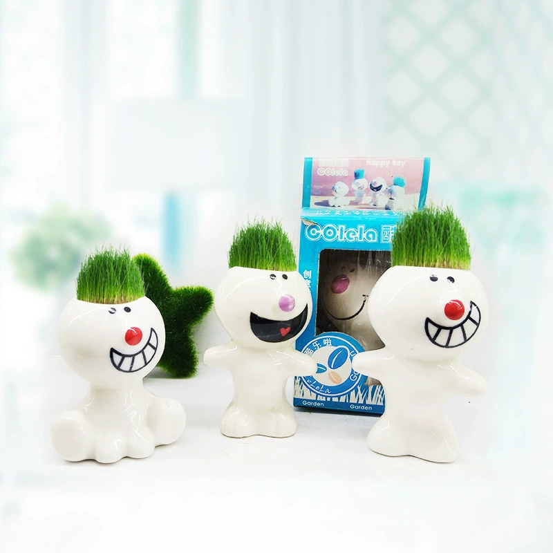 Поставка прохладные куклы травы, горшечные продукты, популярные партнеры DIY Творческий Рабочий стол посадки небольшие подарки