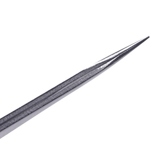 Round edge stainless steel tweezers 1.5 thick silver straight elbow disassembly machine bird's nest hair grafting eyelashes canvas set beauty