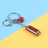 Cartoon whistle for training, keychain, car keys, colorful harmonica, toy, pendant, Birthday gift