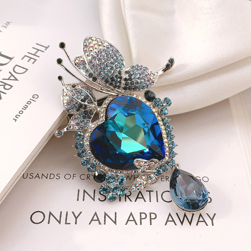 New Crystal Pop Simple Brooch Women Wholesale display picture 9