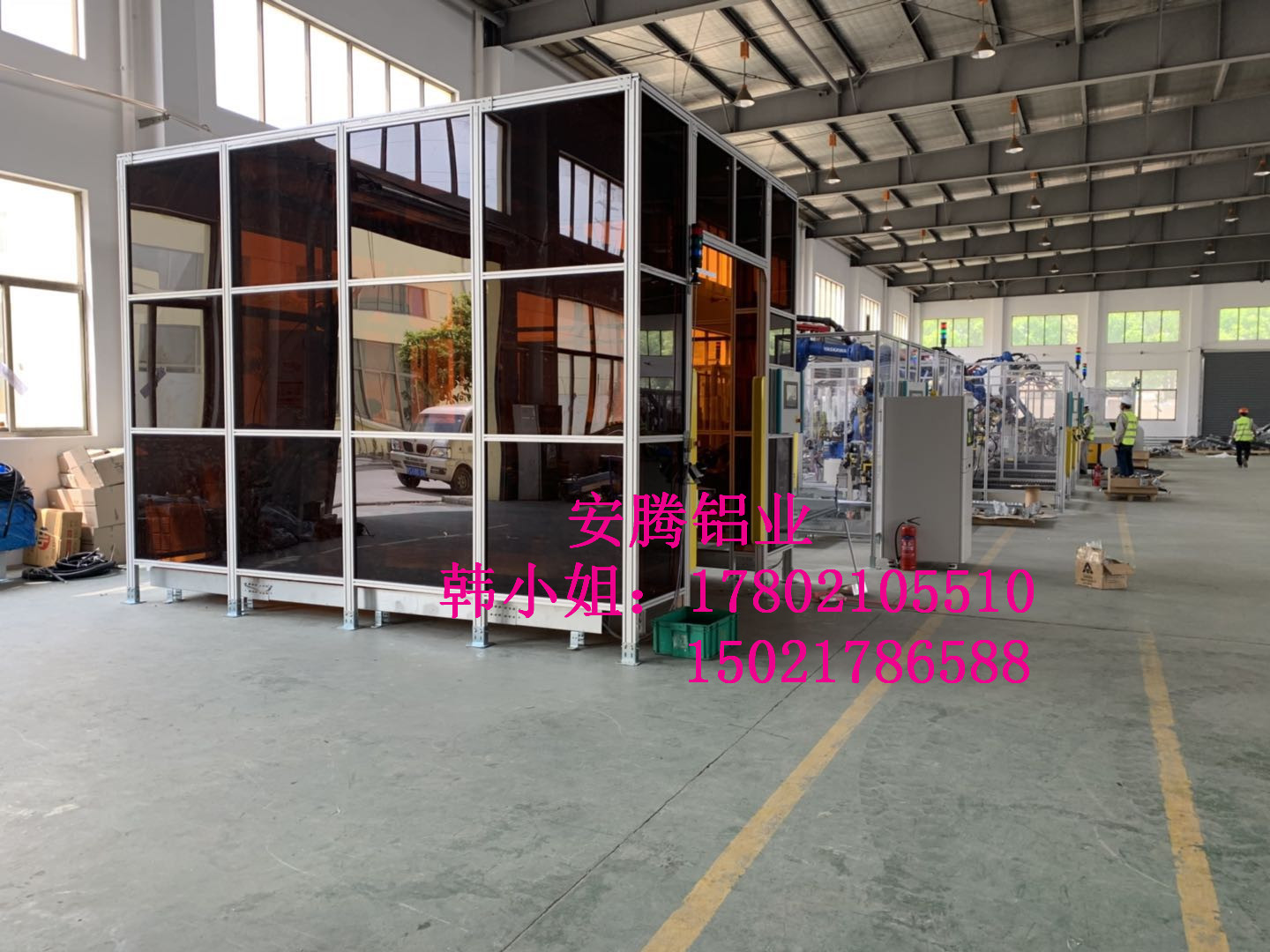 黄色透明亚克力环保净化除尘房/透明安全房