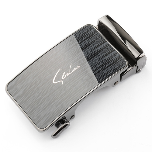 Simple men's metal belt buckle belt buckle high-end automatic buckle spring belt buckle automatic buckle head high-end trendy