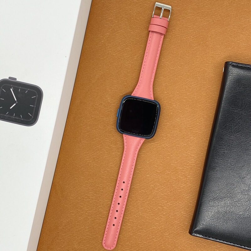 Suitable for Fitbti versa lite Watch Leather Strap watchband1 Generation 2 Generation Small Waist Women's Fashion